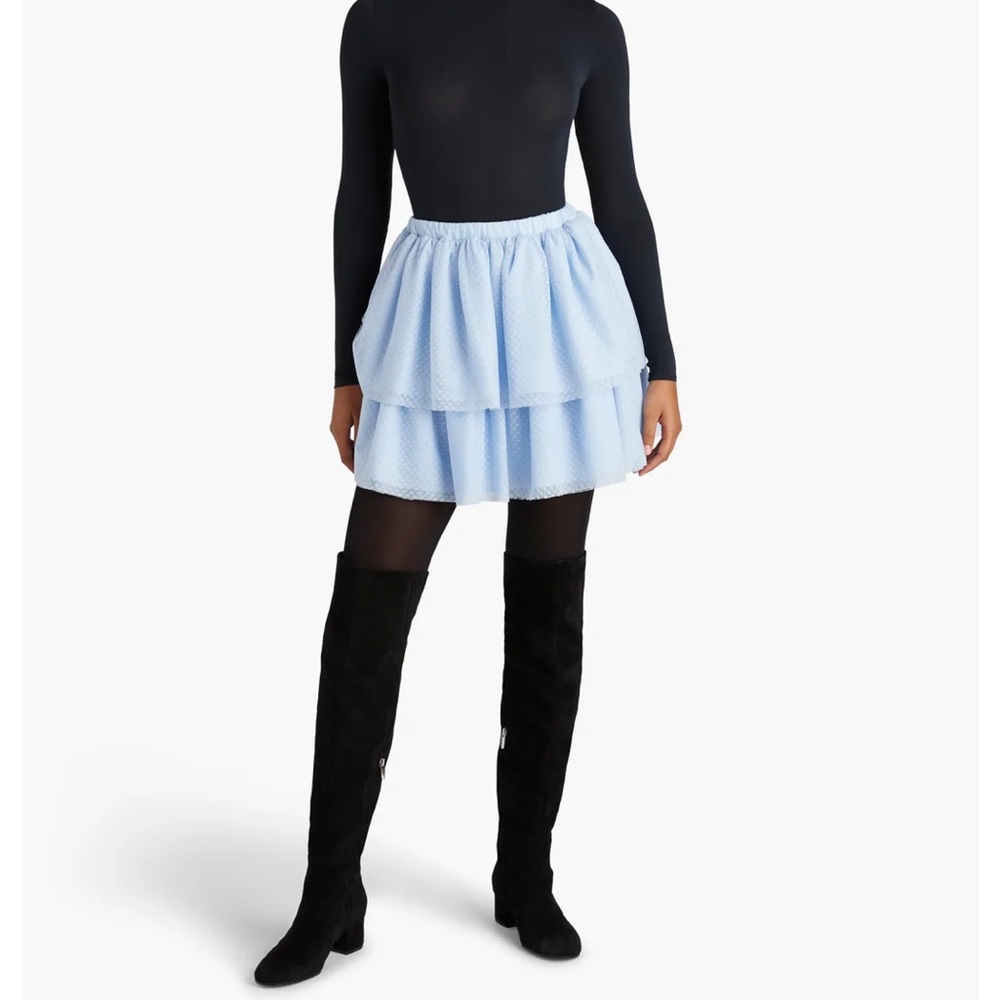 Hill House Clara Tulle Skirt in Powder Blue - Picture 9 of 14